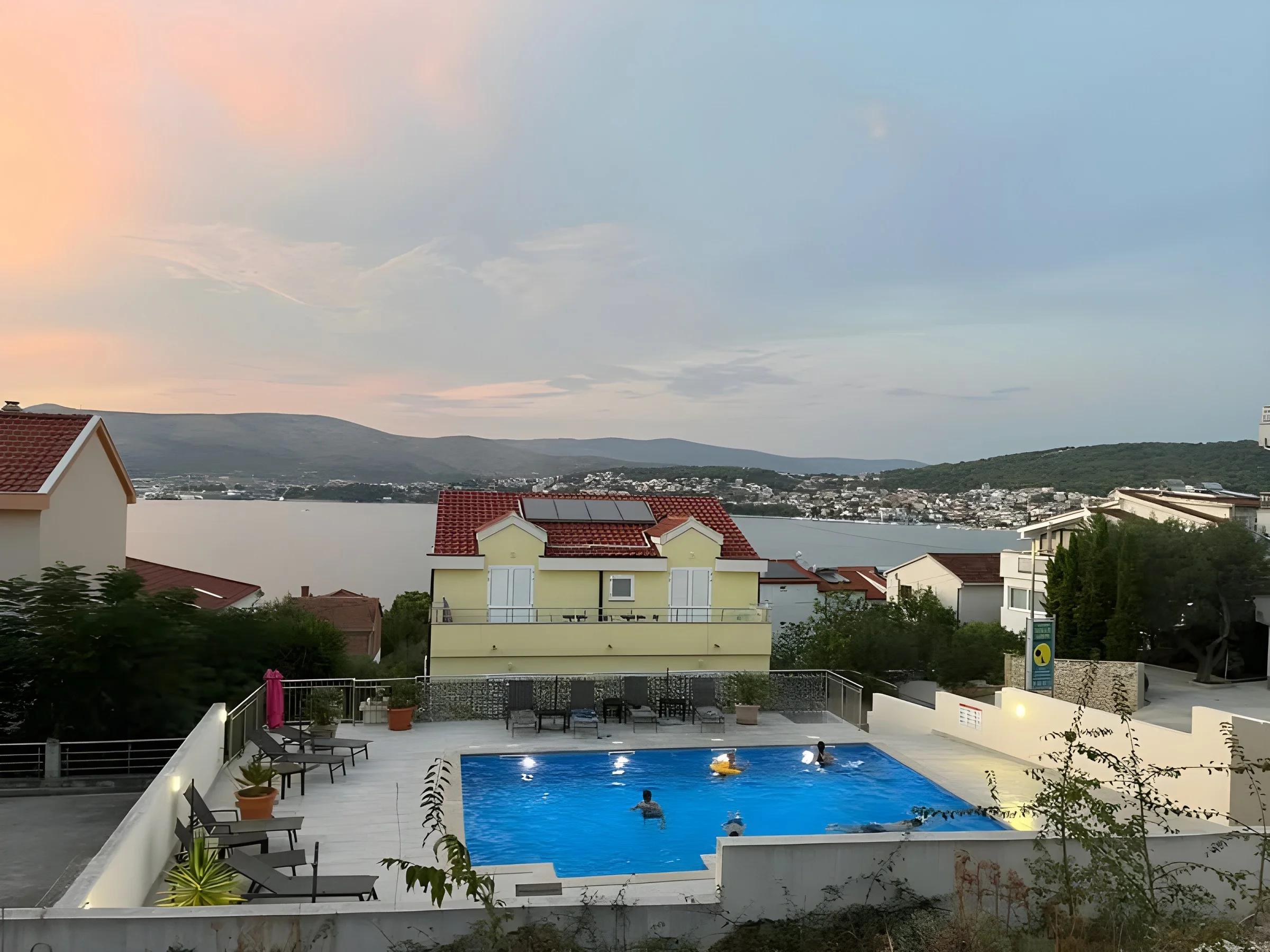 Pool at dawn